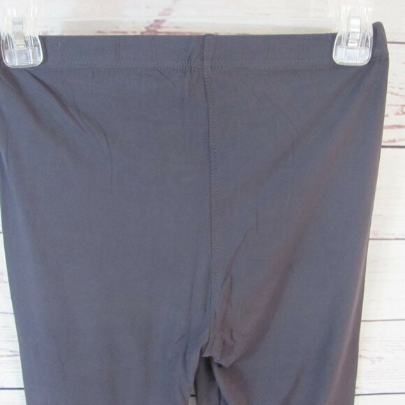 Conceited Women's Leggings One Size (24-30 x 26) Elastic Waist Solid Gray NWT - Picture 4 of 7